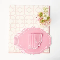 Sale Mrs. Alice Pink Bamboo & Amelie Linen Set