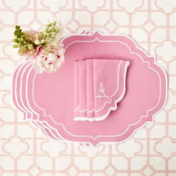 Sale Mrs. Alice Pink Bamboo & Amelie Linen Set