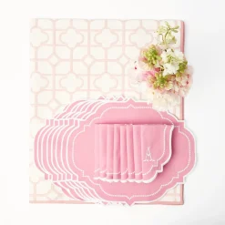 Sale Mrs. Alice Pink Bamboo & Amelie Linen Set
