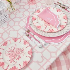 Clearance Mrs. Alice Pink Bamboo Tablecloth