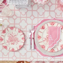 Clearance Mrs. Alice Pink Bamboo Tablecloth