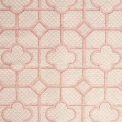 Discount Mrs. Alice Pink Bamboo Trellis Fabric