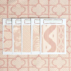 Discount Mrs. Alice Pink Bamboo Trellis Fabric
