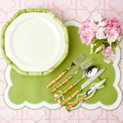 Sale Mrs. Alice Pink Bamboo Trellis Tablecloth