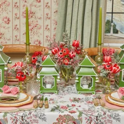 New Mrs. Alice Pink Birdsong Tablecloth