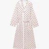 Best Mrs. Alice Pink Bouquet Dressing Gown