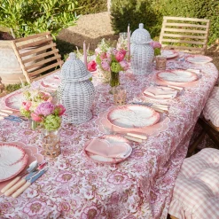 Outlet Mrs. Alice Pink Capri Lettuce Dinner Plate