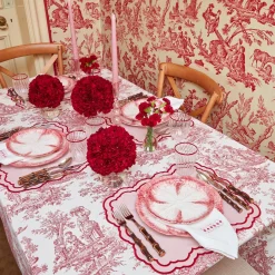 Online Mrs. Alice Pink Capri Lettuce Dinner Plate (Set Of 4)