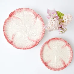 Online Mrs. Alice Pink Capri Lettuce Dinner Plate (Set Of 4)