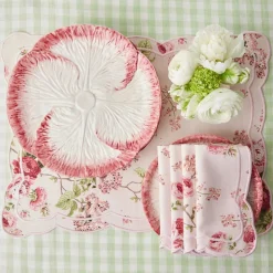Online Mrs. Alice Pink Capri Lettuce Dinner Plate (Set Of 4)
