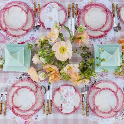 Clearance Mrs. Alice Pink Capri Lettuce Starter Plate (Set Of 4)