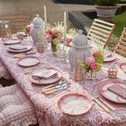 Outlet Mrs. Alice Pink Capri Lettuce Starter Plate (Set Of 4)