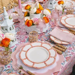 Discount Mrs. Alice Pink Fringe Napkins (Set Of 4)