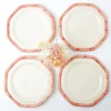 Sale Mrs. Alice Pink Geometric Bamboo Dinner Plate (Set Of 4)