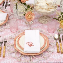 Discount Mrs. Alice Pink Geometric Bamboo Starter Plate