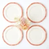 Clearance Mrs. Alice Pink Geometric Bamboo Starter Plate (Set Of 4)