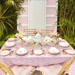 Discount Mrs. Alice Pink Geometric Bamboo Starter Plate (Set Of 4)