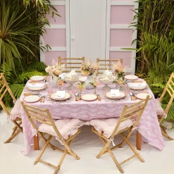 Outlet Mrs. Alice Pink Geometric Bamboo Starter Plate (Set Of 4)