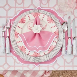 Outlet Mrs. Alice Pink Gingham Ruffle Seat Pad Cushion