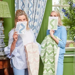 Online Mrs. Alice Pink Ikat Stripe Fabric