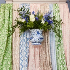 Online Mrs. Alice Pink Ikat Stripe Fabric