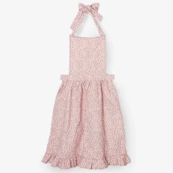 Hot Mrs. Alice Pink Leopard Frilled Apron