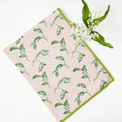 Discount Mrs. Alice Pink Lily Of The Valley Tablecloth