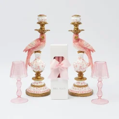 Online Mrs. Alice Pink Parrot Candlescape