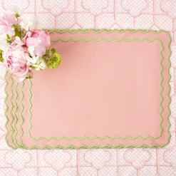 Online Mrs. Alice Pink Penelope Placemats (Set Of 4)