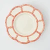 Hot Mrs. Alice Pink Petal Bamboo Dinner Plate