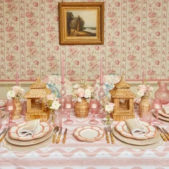 Discount Mrs. Alice Pink Petal Bamboo Dinner Plates (Set Of 4)