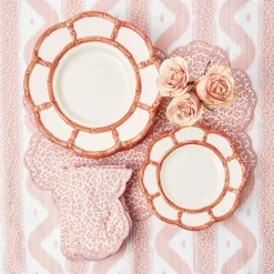 Discount Mrs. Alice Pink Petal Bamboo Dinner Plates (Set Of 4)