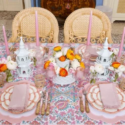 Discount Mrs. Alice Pink Petal Bamboo Dinner Plate