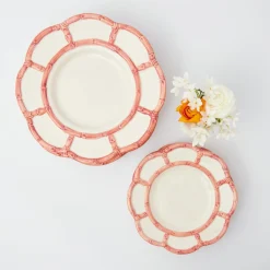 Best Mrs. Alice Pink Petal Bamboo Starter Plate
