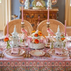 Best Mrs. Alice Pink Petal Bamboo Starter Plate