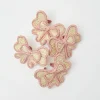New Mrs. Alice Pink Rattan Napkin Bow (Set Of 4)