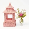 Best Mrs. Alice Pink Rattan Pagoda Lantern