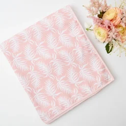 Sale Mrs. Alice Pink Trailing Ferns Tablecloth