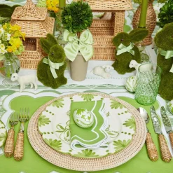 Best Mrs. Alice Potted Boxwood With Green Bow Decoration Set