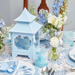 Discount Mrs. Alice Powder Blue Pagoda Lantern