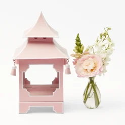 Clearance Mrs. Alice Powder Pink Pagoda Lantern