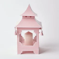 Clearance Mrs. Alice Powder Pink Pagoda Lantern