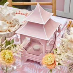 Clearance Mrs. Alice Powder Pink Pagoda Lantern