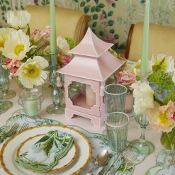Clearance Mrs. Alice Powder Pink Pagoda Lantern