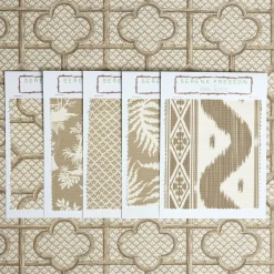 Sale Mrs. Alice Putty Bamboo Trellis Fabric