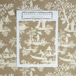 Outlet Mrs. Alice Putty Pagoda Garden Fabric