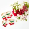Sale Mrs. Alice Raffia Cherry Napkin Holders (Set Of 4)