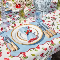 Sale Mrs. Alice Raffia Cherry Napkin Holders (Set Of 4)