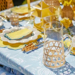 Best Mrs. Alice Raffia Water Glasses & Jug Set