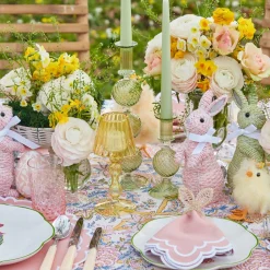 Online Mrs. Alice Rattan Bunny Napkin Rings (Set Of 4)